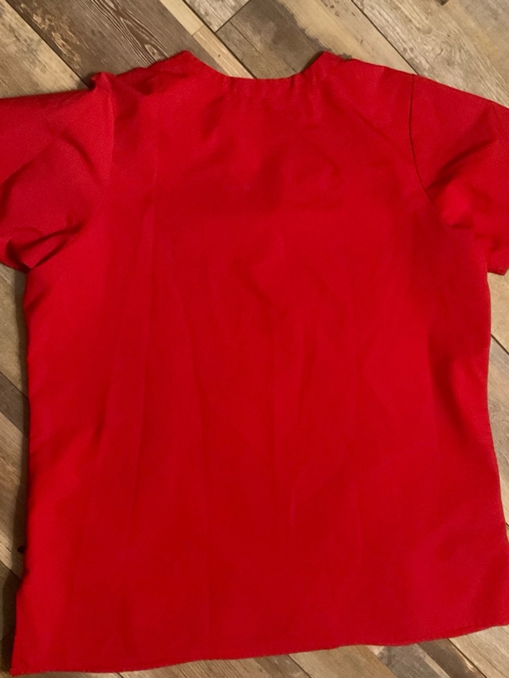 Simple Red Short Sleeve Top
